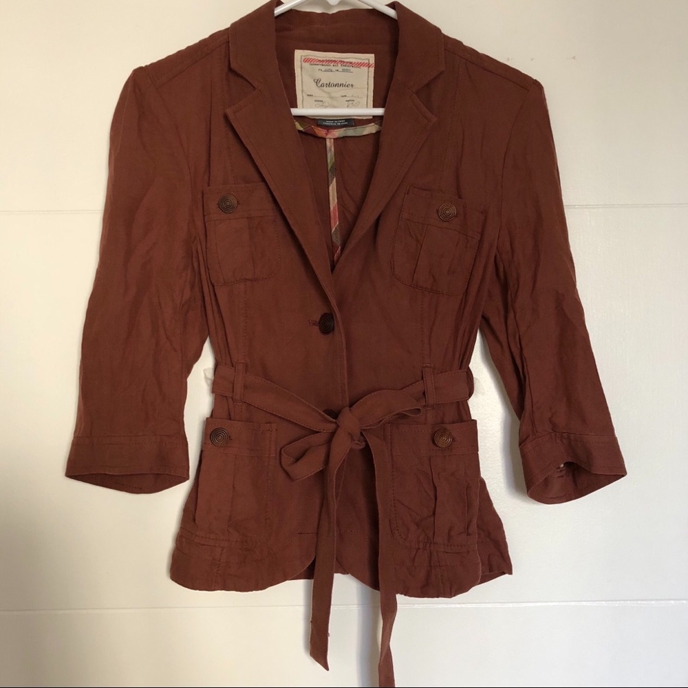 Anthropologie Rust Jacket